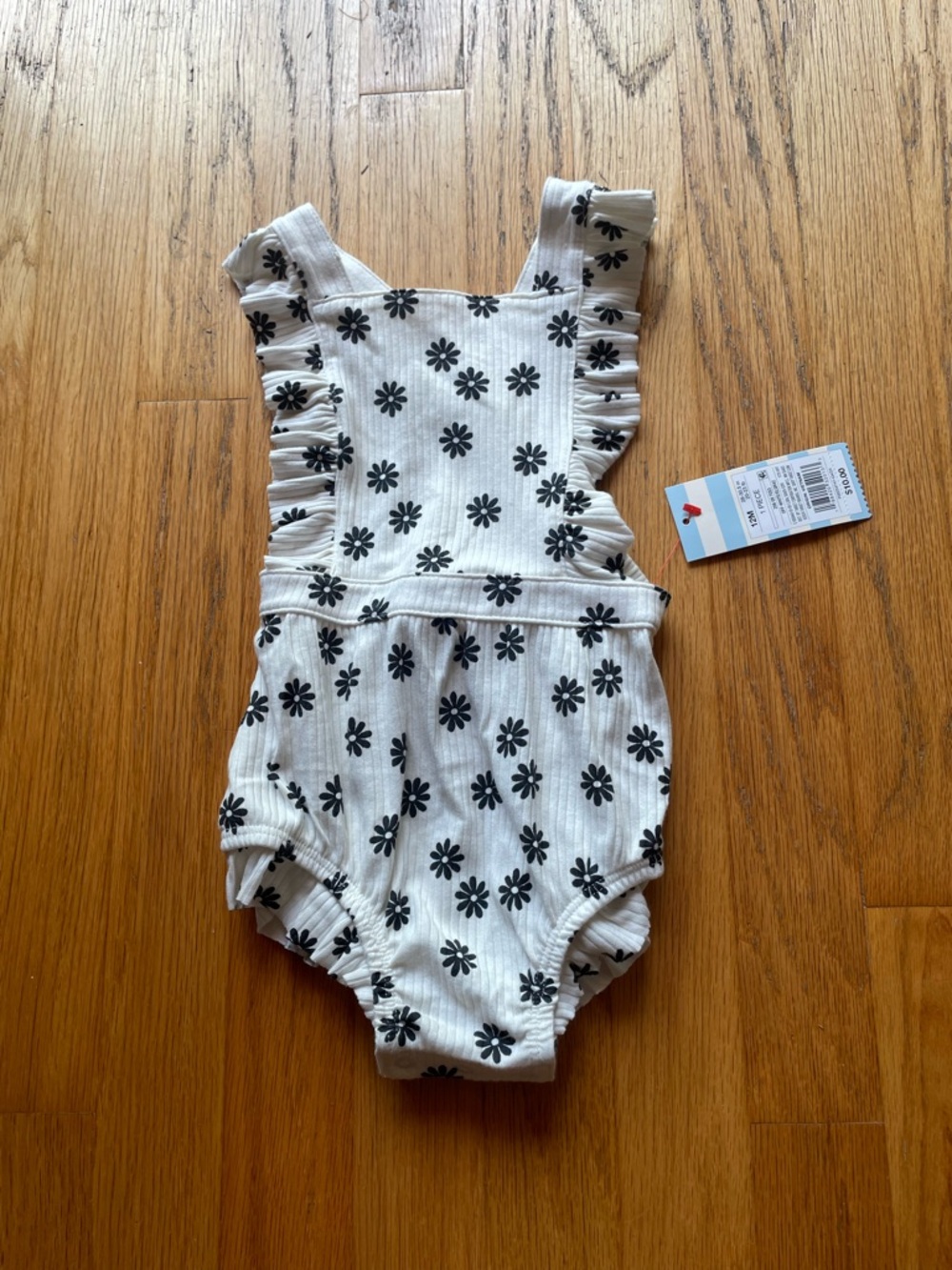 NWT cat & jack one piece floral bathing suit baby 12 months - Picture 2 of 4